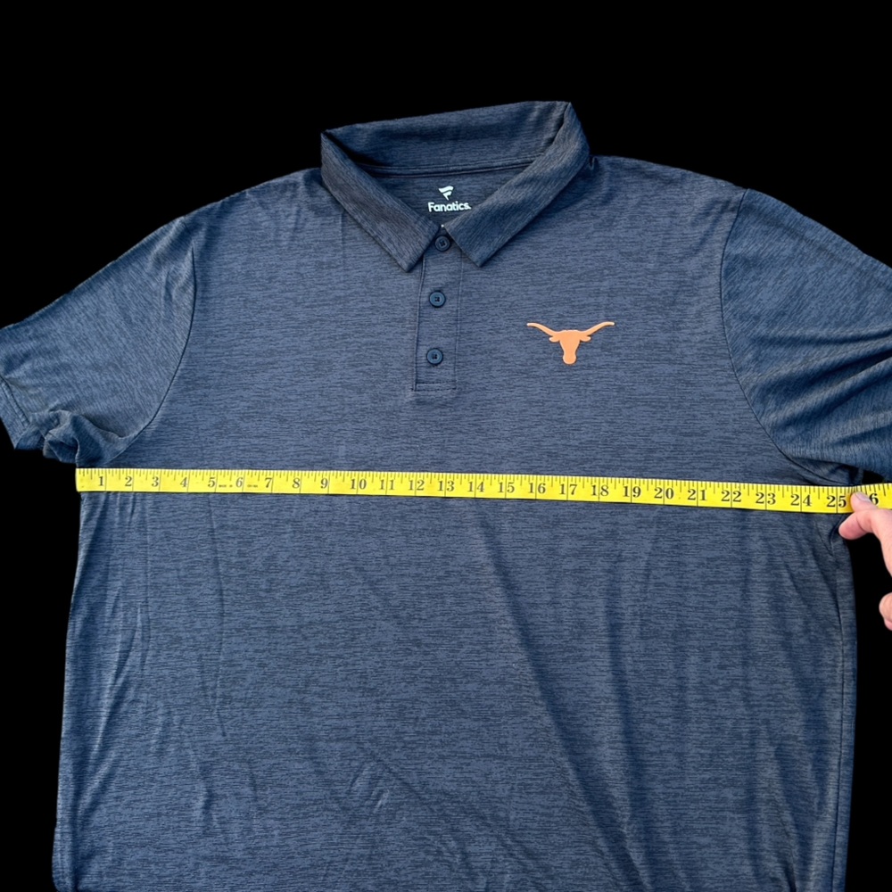 Fanatics Men's Texas Longhorns polo excellent preowned size XXL - Picture 6 of 6